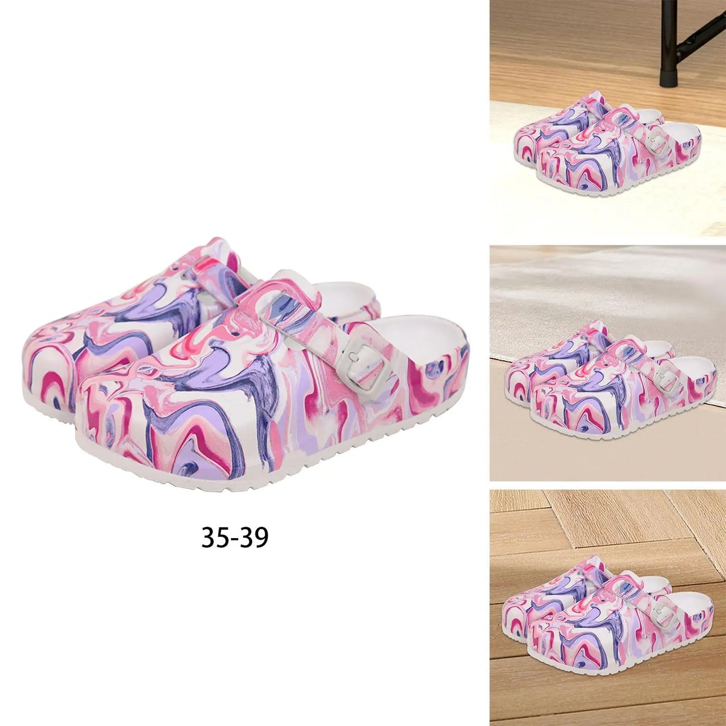 Nursing Shoes Comfortable Colorful Printed Workwear Non Slip Clogs