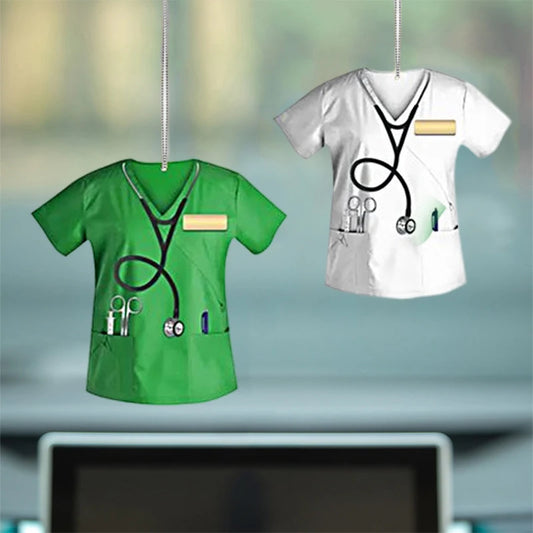 Nurse Uniform Pendant Creative Key Ring For Car