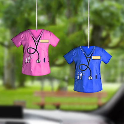 Nurse Uniform Pendant Creative Key Ring For Car