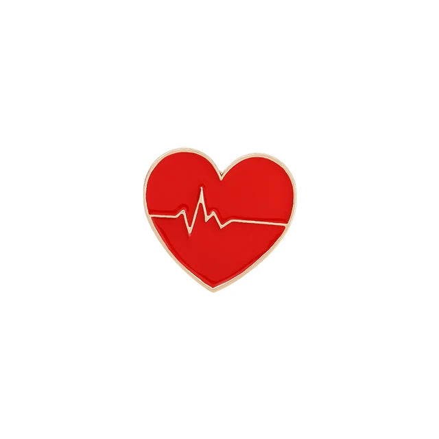 Electrocardiogram Medical Enamel Pins