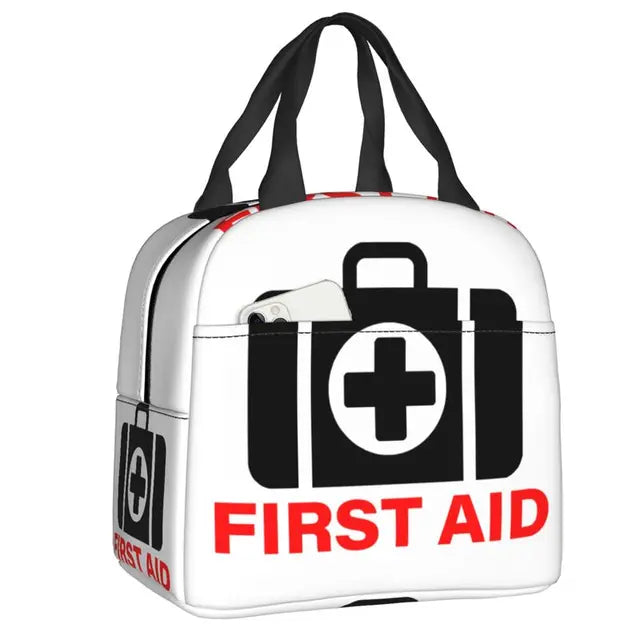 First Aid Emergency Medicine Lunch Bag