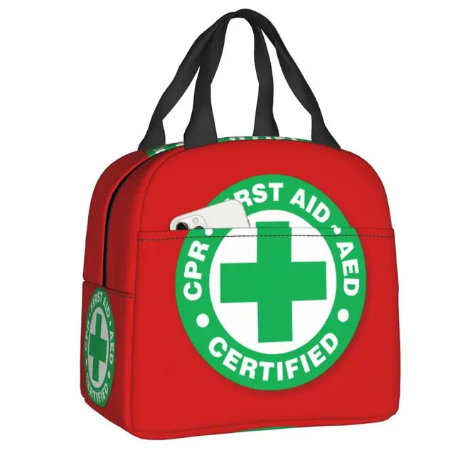 First Aid Emergency Medicine Lunch Bag