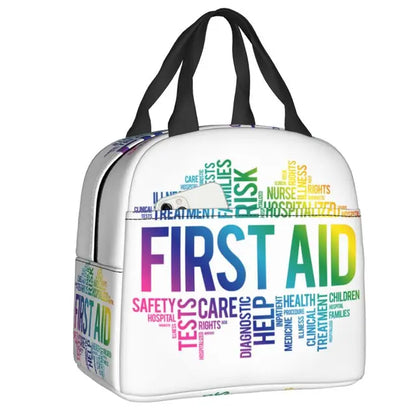 First Aid Emergency Medicine Lunch Bag