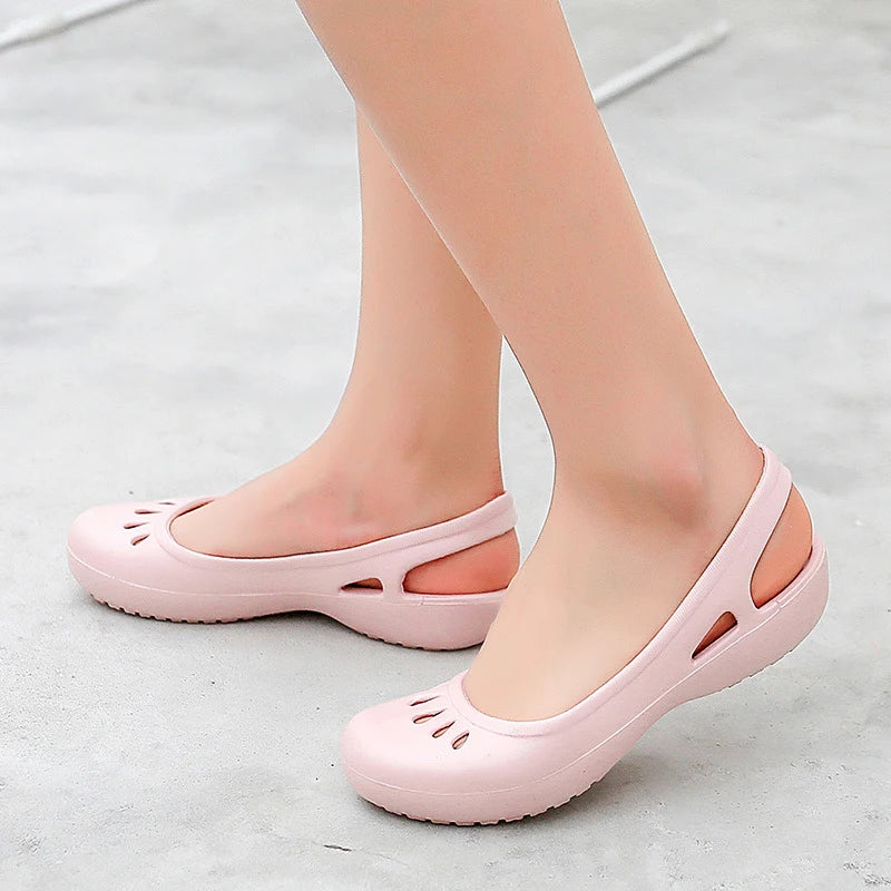 Hospital Scrub Slippers Breathable Lightweight Flat Sandals