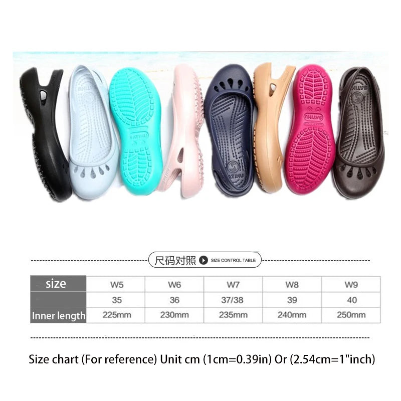 Hospital Scrub Slippers Breathable Lightweight Flat Sandals