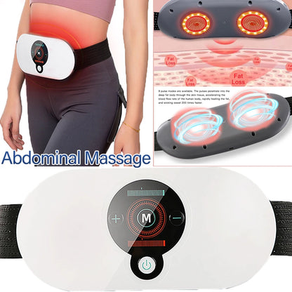 Smart Heating Pad Abdominal Belt Waist Vibration Massage Device