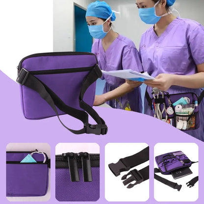 Nurse Fancy Pack Multi Pocket Waist Organizer Belt with Adjustable Waist Strap