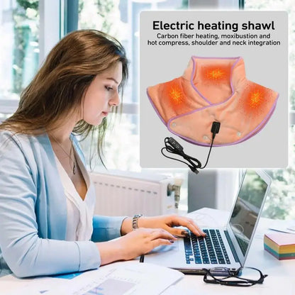 Neck & Shoulder Fast Heating Pad Safe Shoulder Wa Shawl