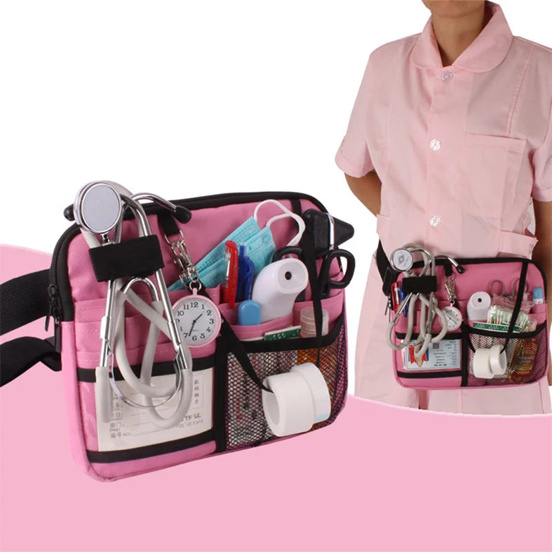 Nurse Fancy Pack Multi Pocket Waist Organizer Belt with Adjustable Waist Strap