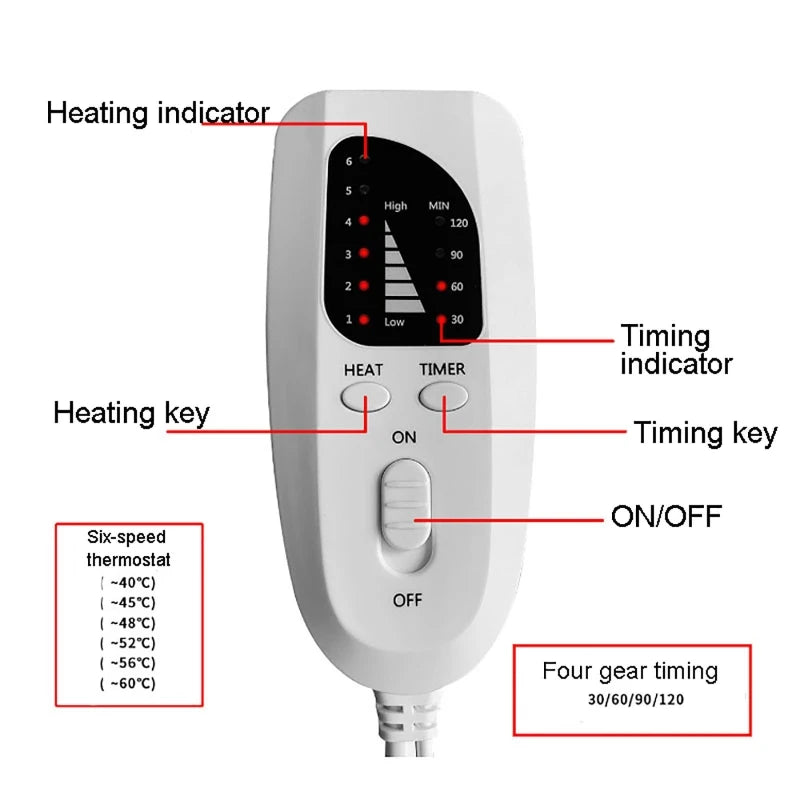 Compress Physiotherapy Shoulder and Neck Heating Electric Blanket