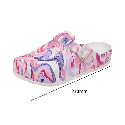 Nursing Shoes Comfortable Colorful Printed Workwear Non Slip Clogs